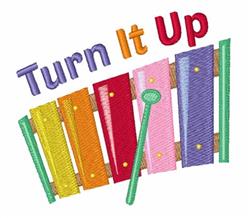 detailed turn machine embroidery pattern - Turn It Up perfect for Instrument Cases
