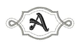font quick stitch machine embroidery - Twisted Monogram Font A for kitchen tea towels