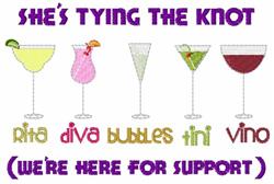 detailed knot machine embroidery pattern - Tying The Knot for decorative pillow covers