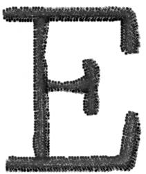 Typewriter Letter E