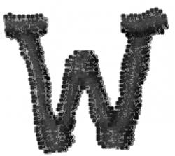 Typewriter Lowercase w