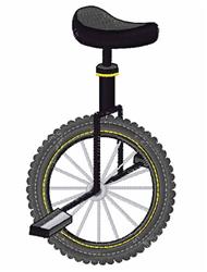 unicycle beginner-friendly machine embroidery - Unicycle for decorative pillow covers