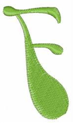 case quick stitch machine embroidery - Upper Case F for decorative pillow covers