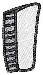 Upper Case I - 4x4 case quick stitch machine embroidery design for reusable tote bags