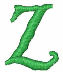 quick stitch case machine embroidery pattern - Upper Case Z for decorative pillow covers