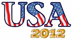 2012 detailed machine digital embroidery - USA 2012 perfect for kitchen tea towels