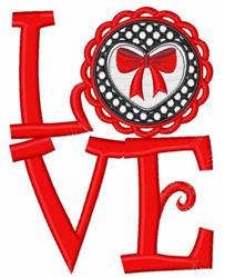 detailed valentine heart machine embroidery pattern - Valentine Deco for reusable tote bags