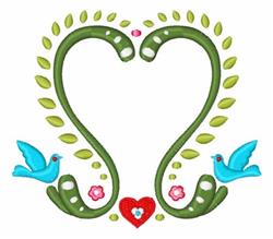Valentine - 5x7 heart beginner-friendly embroidery design for Holiday Sweaters