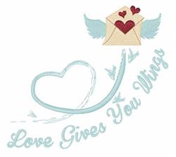 beginner-friendly valentine heart machine embroidery pattern - Valentine Mail for kitchen tea towels