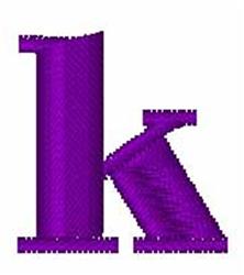 Violet Lowercase K