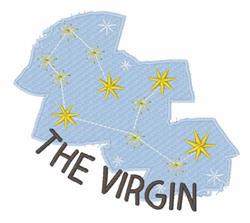 star detailed machine embroidery - Virgin Constellation for patchwork quilt blocks