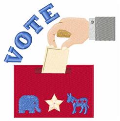 Vote - 5x7 vote detailed machine embroidery design perfect for decorative pillow covers