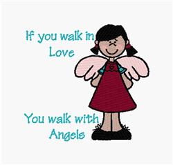 angel detailed machine embroidery - Walk With Angels perfect for Baby Blankets