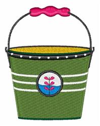 pail detailed machine digital embroidery - Water Pail perfect for Pot Holder