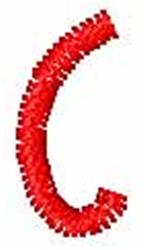 curl quick stitch machine embroidery - Watermelon Curl c perfect for kitchen tea towels