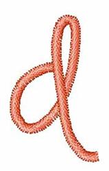 Watermelon Curl D - 4x4 curl quick stitch embroidery design for cute baby onesies
