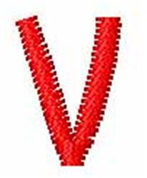 quick stitch curl machine embroidery pattern - Watermelon Curl v for reusable tote bags