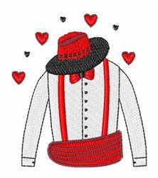 heart detailed machine embroidery - Wedding Man perfect for Spring Event Decorations