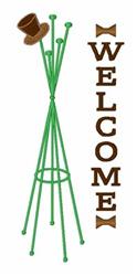 stand beginner-friendly machine embroidery - Welcome Hat Stand perfect for Swim Bags
