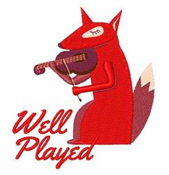detailed played machine embroidery pattern - Well Played for Musical Instrument Bags