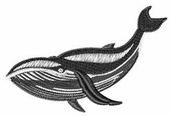 beginner-friendly whale machine embroidery pattern - Whale for decorative pillow covers