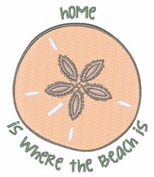Where Beach Is - 4x4 beach beginner-friendly embroidery design for kitchen tea towels