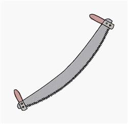 Whipsaw - 4x4 whipsaw beginner-friendly machine embroidery design for Workshop Signs