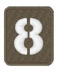 stencil quick stitch machine embroidery - White Stencil 8 for Decorative Patches