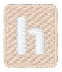 quick stitch stencil machine embroidery pattern - White Stencil h for kitchen aprons