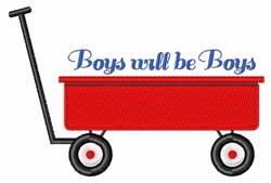 Will Be Boys - 5x7 boy beginner-friendly embroidery design for reusable tote bags