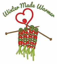 detailed winter heart machine embroidery pattern - Winter Made Warmer for reusable tote bags