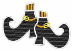 witch beginner-friendly machine embroidery - Witch Shoes for patchwork quilt blocks
