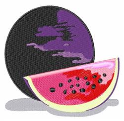 Xigua Fruit - 4x4 fruit detailed machine embroidery design for kitchen tea towels
