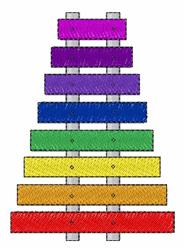 beginner-friendly xylophone machine embroidery pattern - Xylophone for reusable tote bags