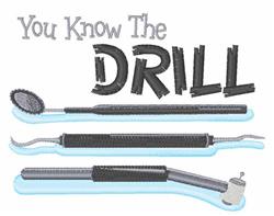 drill detailed machine embroidery - You Know the Drill perfect for reusable tote bags