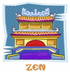 Zen - 4x4 zen detailed machine embroidery design perfect for decorative pillow covers