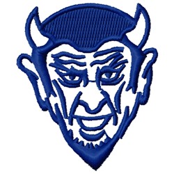 Blue Devil Embroidery Design | EmbroideryDesigns.com