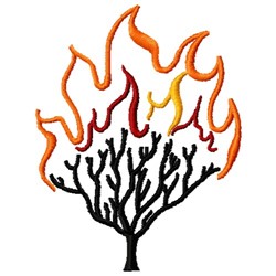 Burning Bush Embroidery Design | EmbroideryDesigns.com