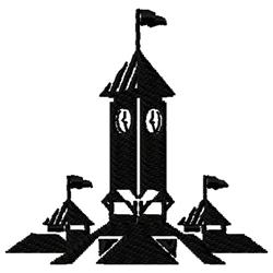 tower beginner-friendly machine embroidery - Clock Tower for Event Merchandise