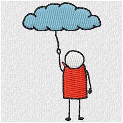 Cloud Catcher - 4x4 catcher quick stitch embroidery design for cute baby onesies