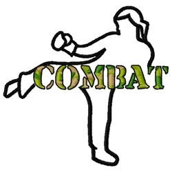 Combat - 5x7 combat beginner-friendly machine embroidery design for Sports Bags