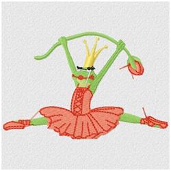 beginner-friendly rose machine embroidery pattern - Dancing Frog for reusable tote bags