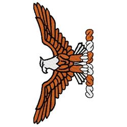 Stylized eagle in flight with bold colors, detailed feathers, and vibrant '2005' text below.
