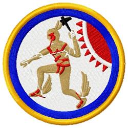 detailed patch machine embroidery pattern - Indian Patch perfect for Sportswear