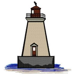Lighthouse - 5x7 lighthouse detailed machine embroidery design for Beach Towels