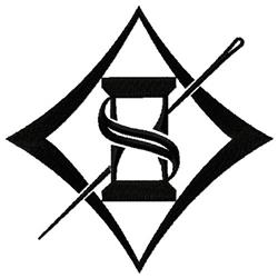 logo detailed machine embroidery - Needle & Thread Logo perfect for Tool Bags