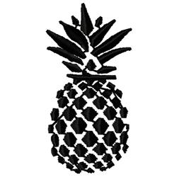 Pineapple - 4x4 pineapple quick stitch machine embroidery design for Kitchen Aprons