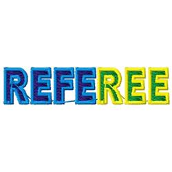 quick stitch referee machine embroidery pattern - Referee for decorative pillow covers