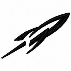 ship quick stitch machine embroidery - Rocket Ship perfect for Kids Caps