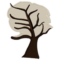 Minimalist tree with a brown trunk, stylized branches, and light colored foliage, perfect for home decor.